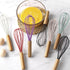 Wooden Handle Silicone Egg Whisk