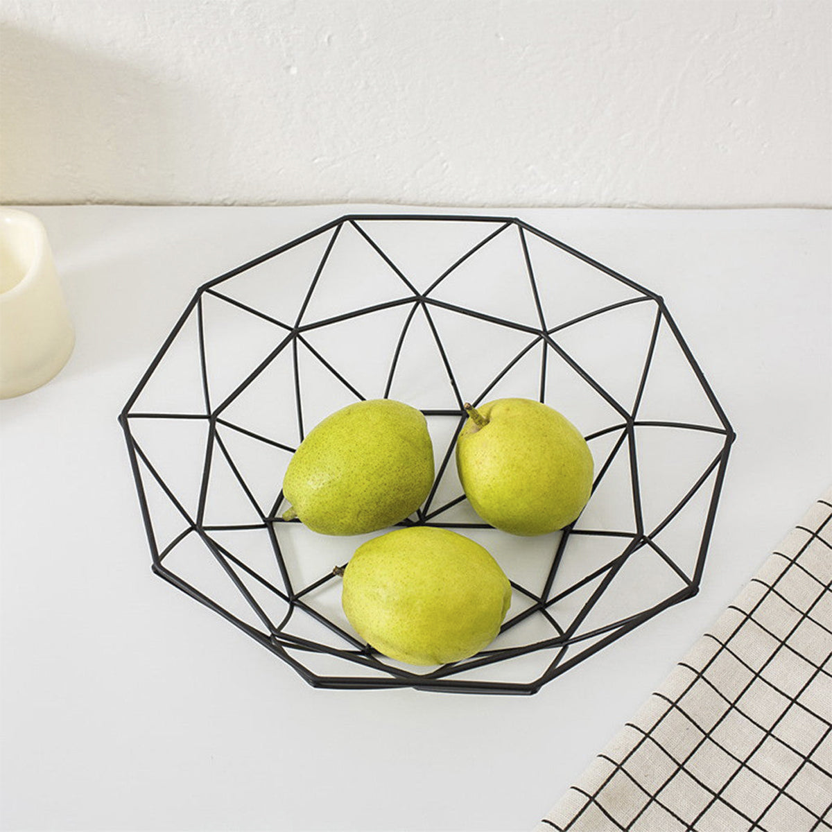 Bowl Style Geometric Fruit Basket