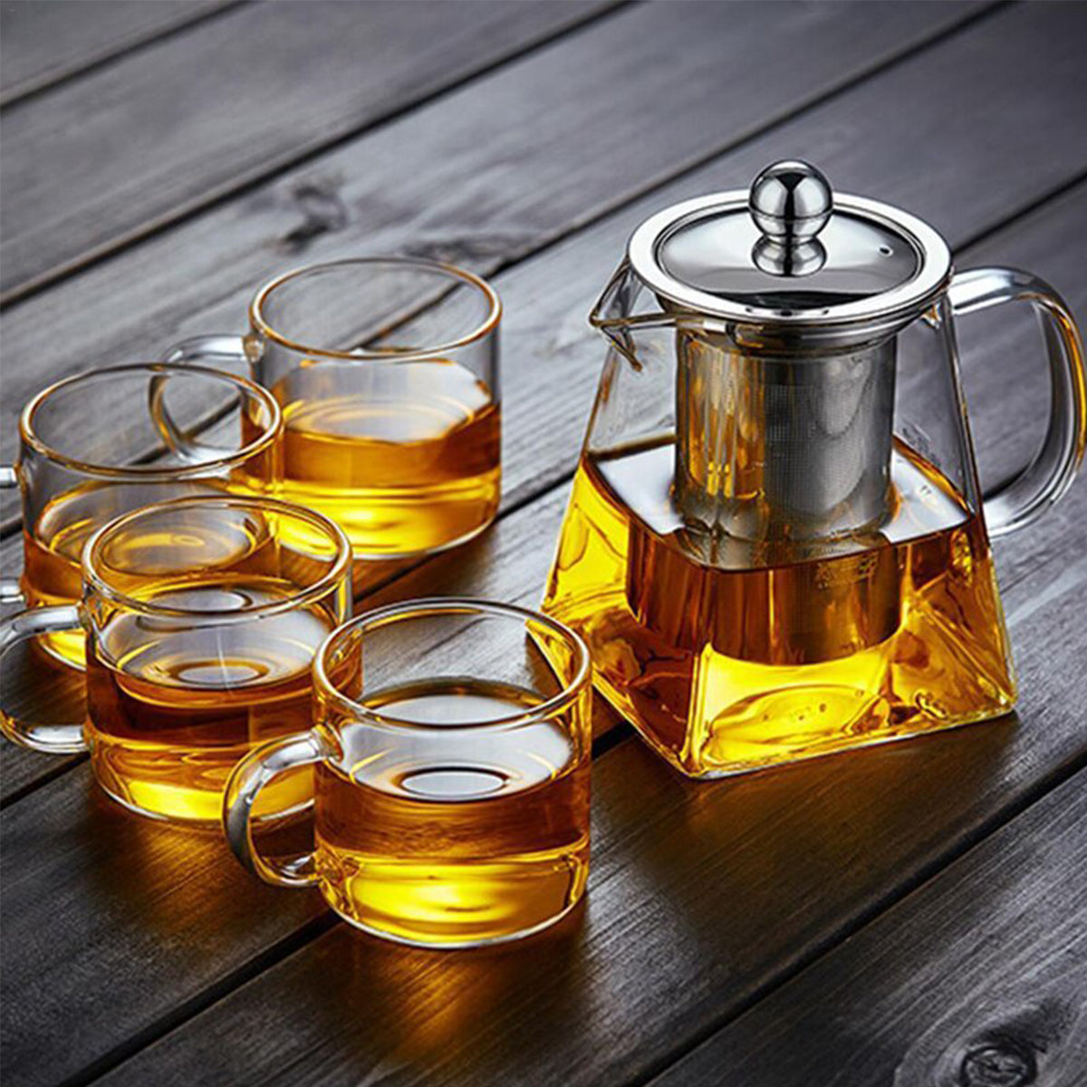 Glass Teapot With Infuser Filter