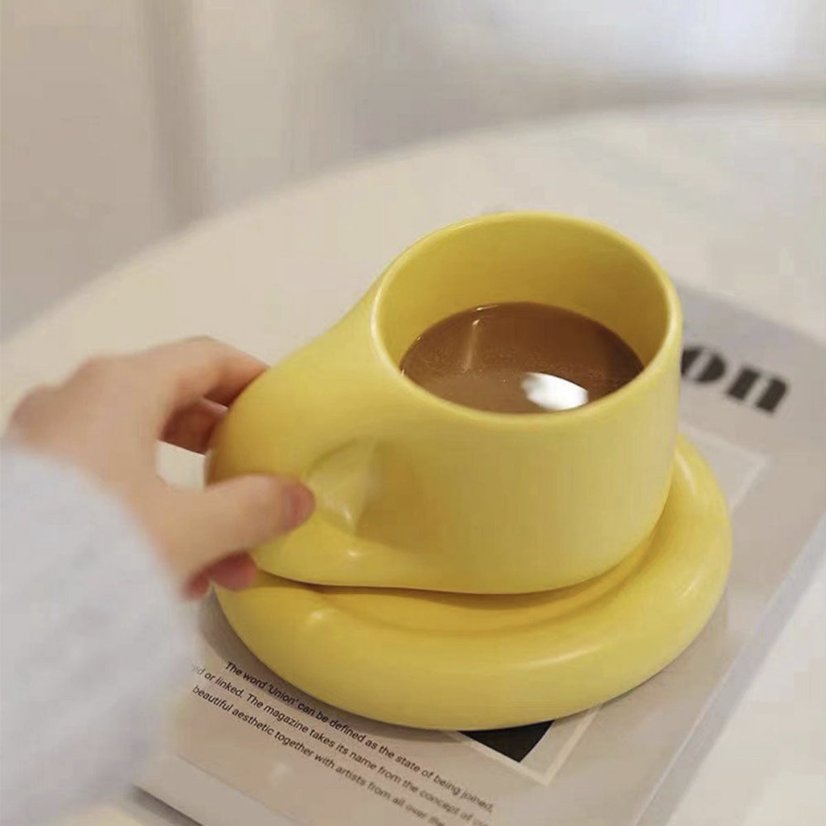 Bright Creative Ceramic Coffee Cup