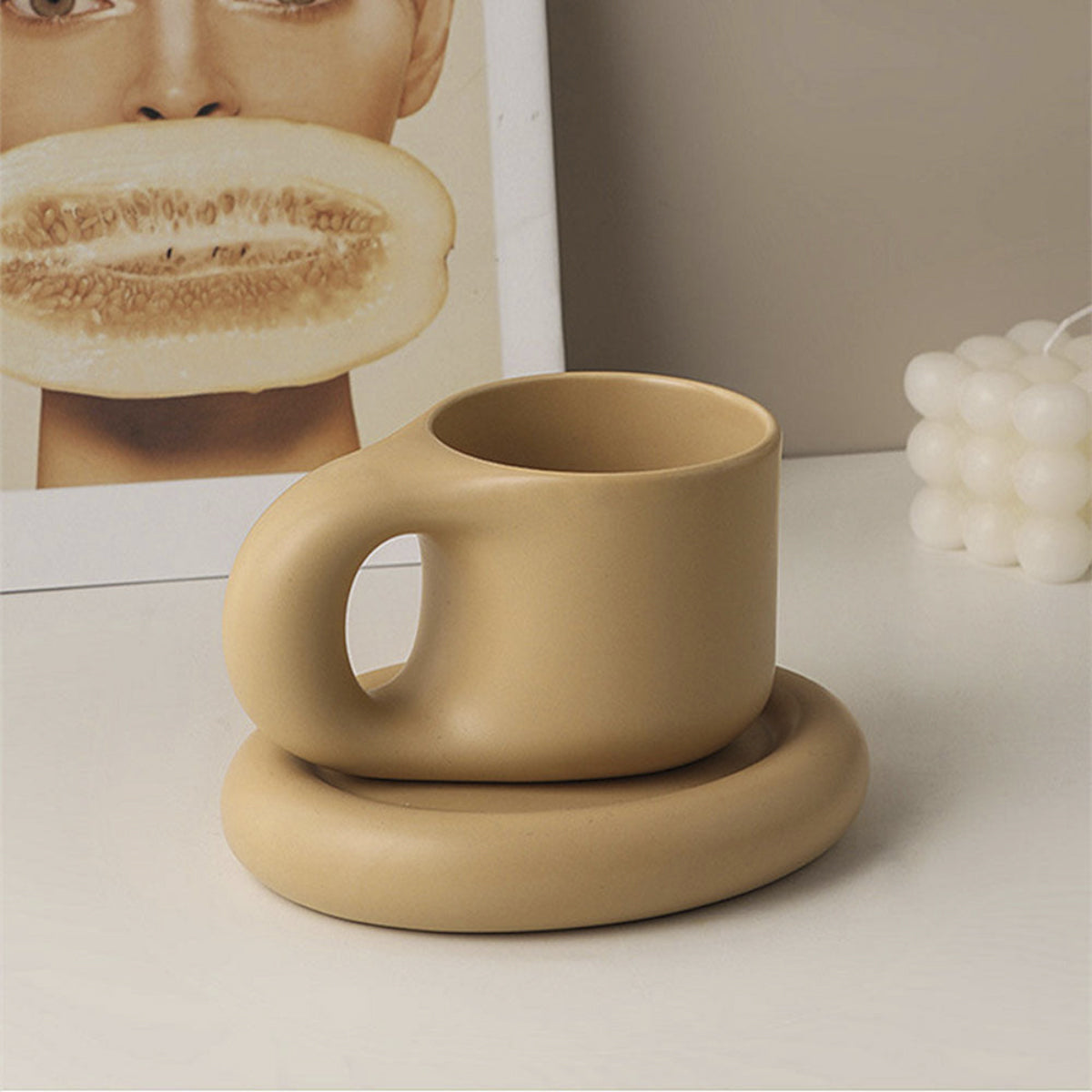 Bright Creative Ceramic Coffee Cup