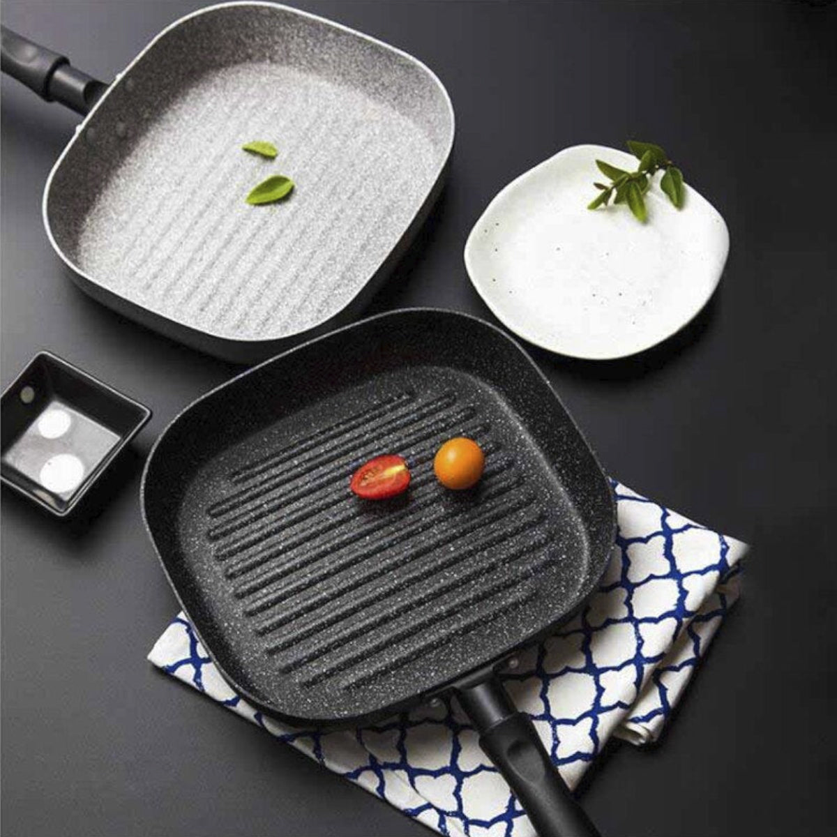 No Oil-smoke Grill Frying Pan