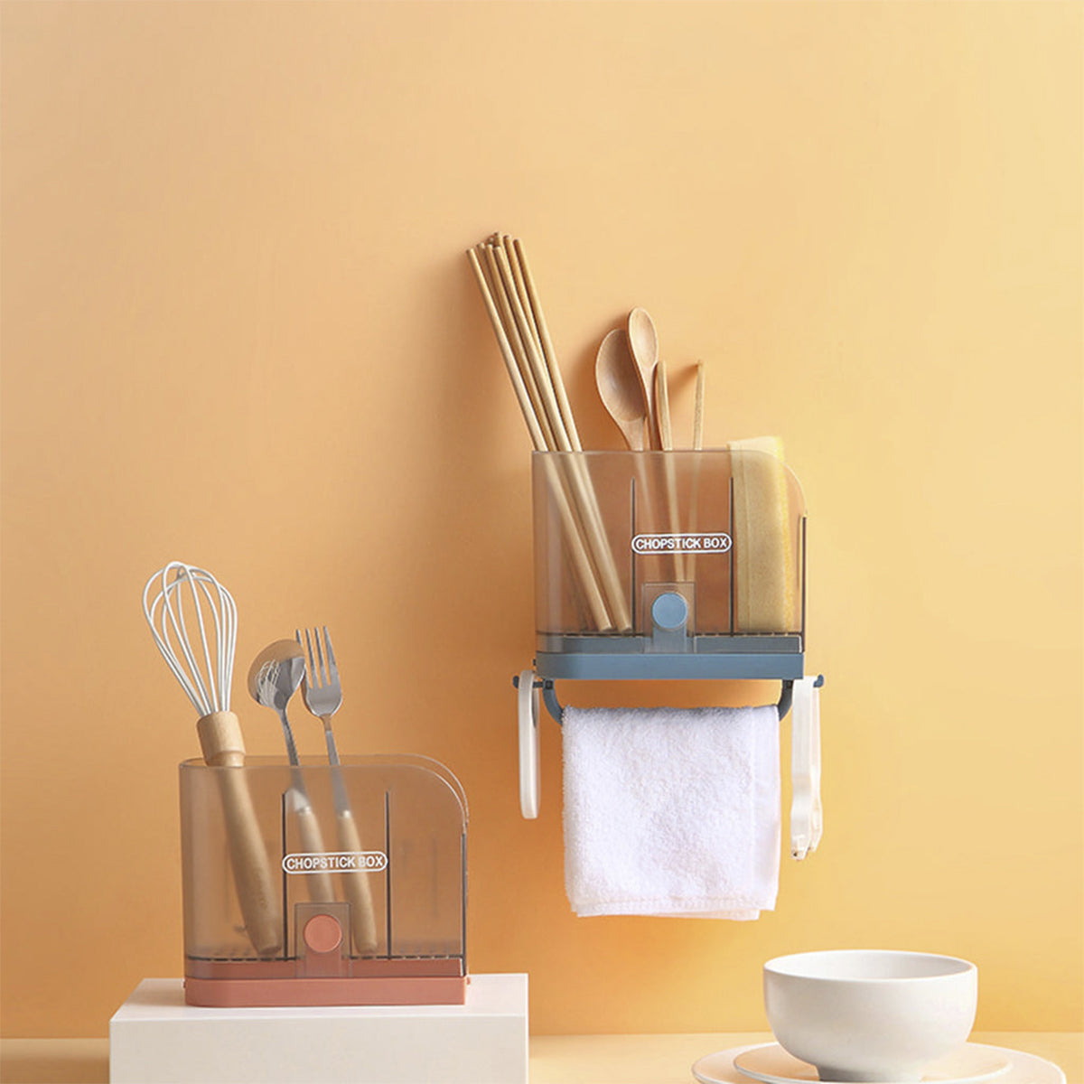 Wall Mount Utensil Drying Holder