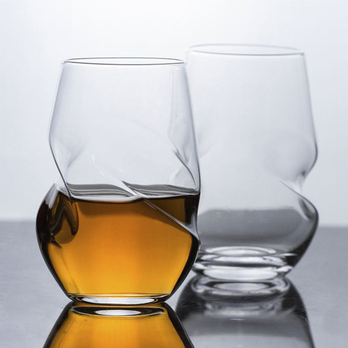 Twisted Body Whiskey Glass