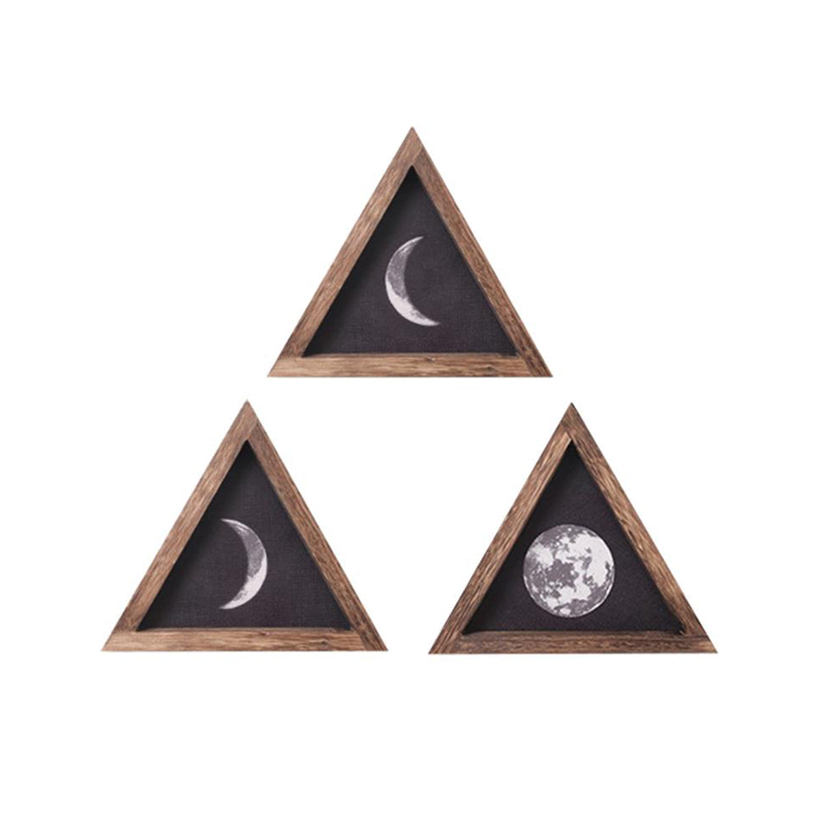 Triangle Moon Phases Frame 3pcs