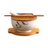 Ceramic Noodle Bowl With Spoon