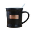 Creative Door-knob Ceramic Mug With Lid and Spoon