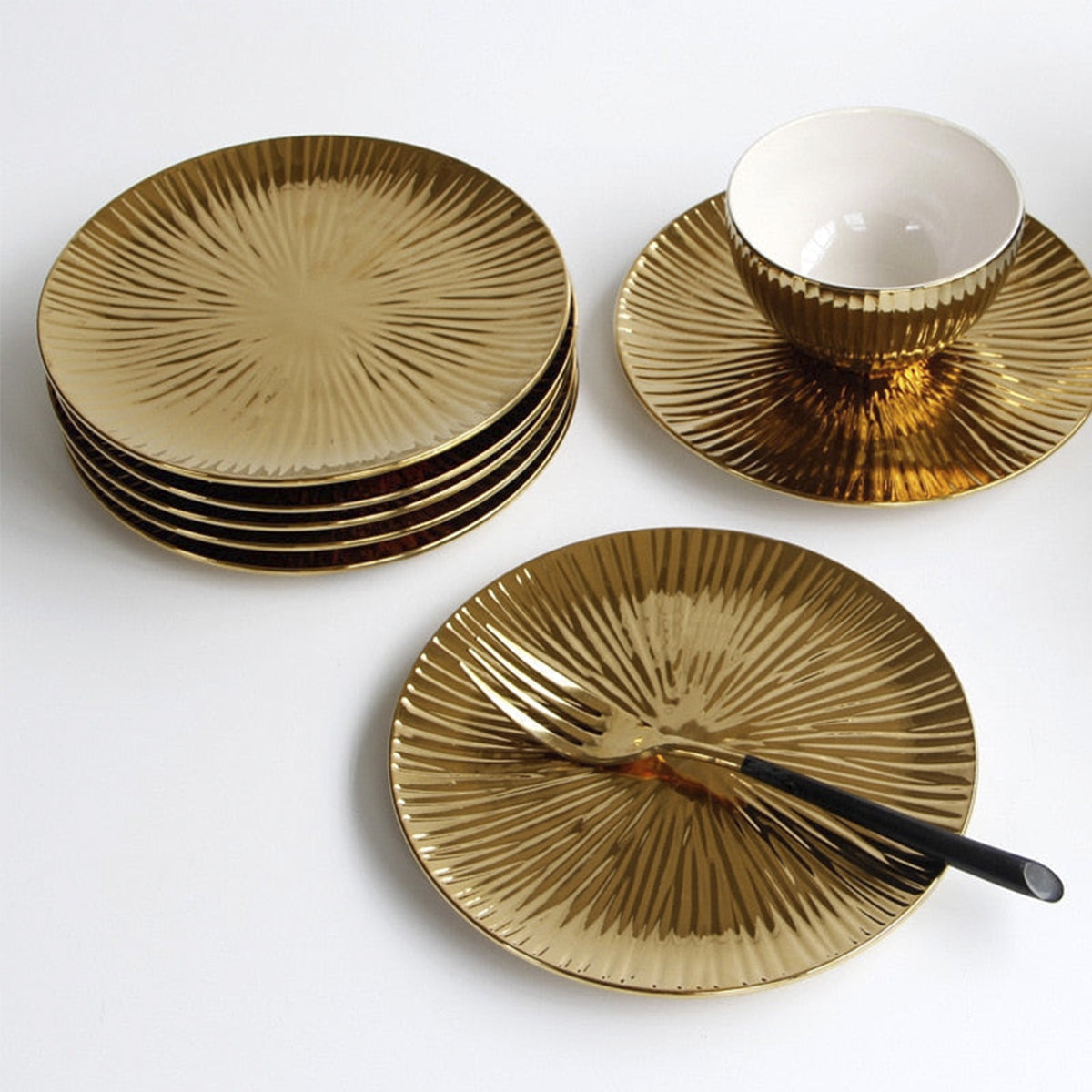 Embossed Plated Dessert Plate