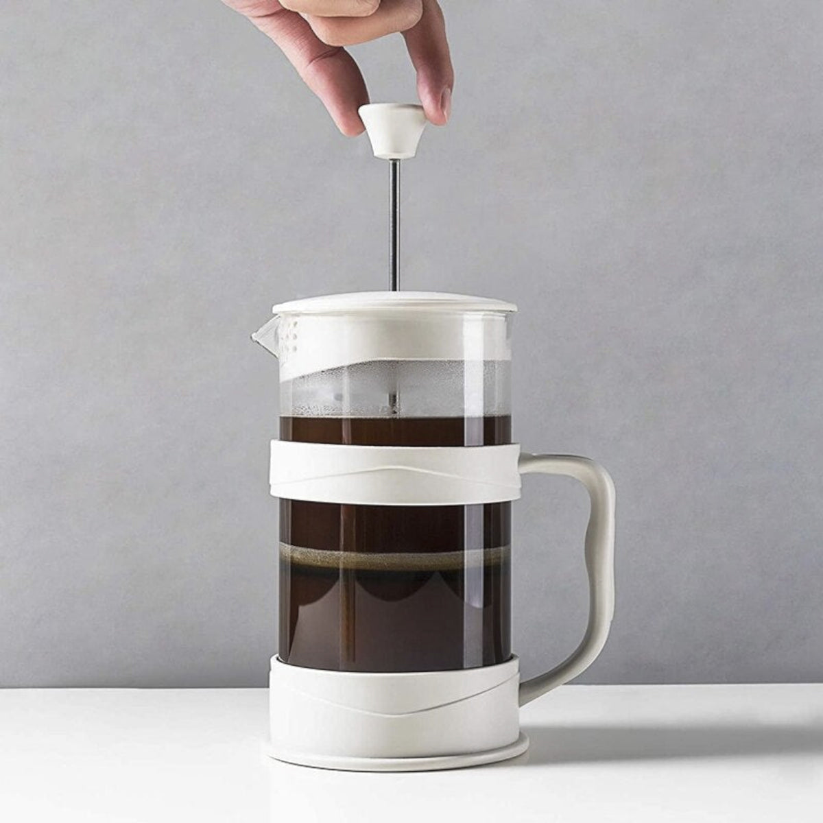 Ceramic White 12Oz French Press