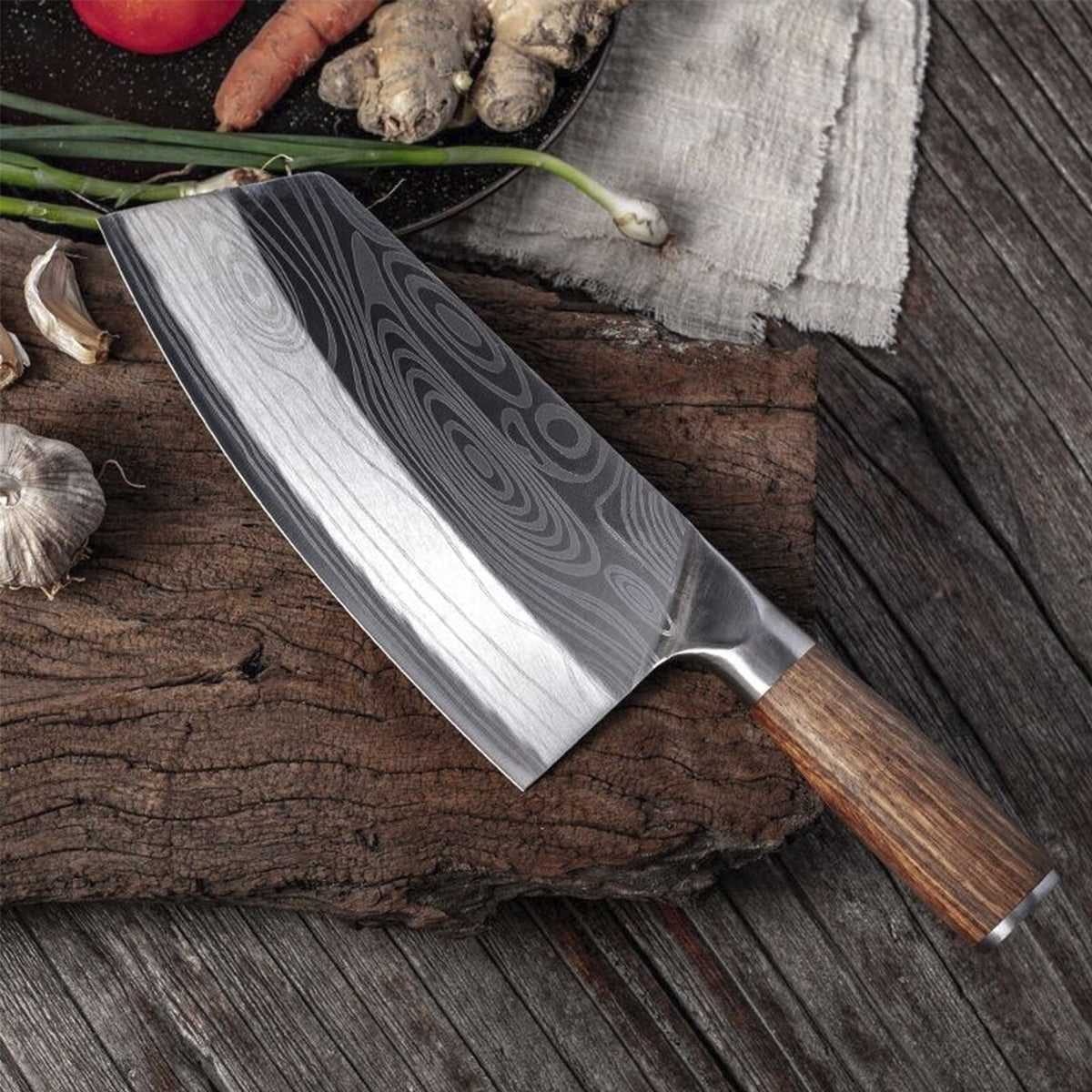 Damascus Steel Professional Chopping Knife