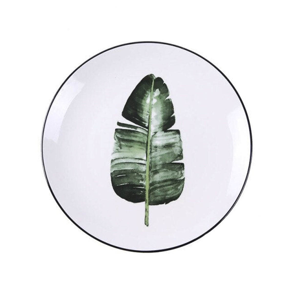 Nature Painted Ceramic Plate