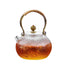 Classic Glass Teapot With Copper Handle