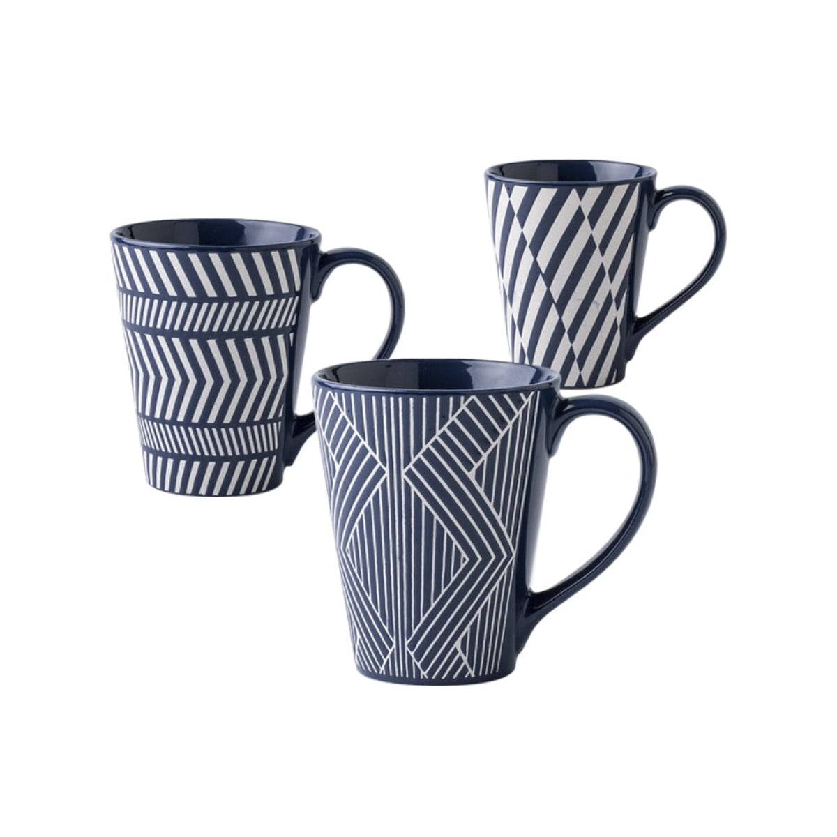 Creative Blue Glazed Ceramic Mug