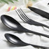 Polished-Black Dinnerware Set