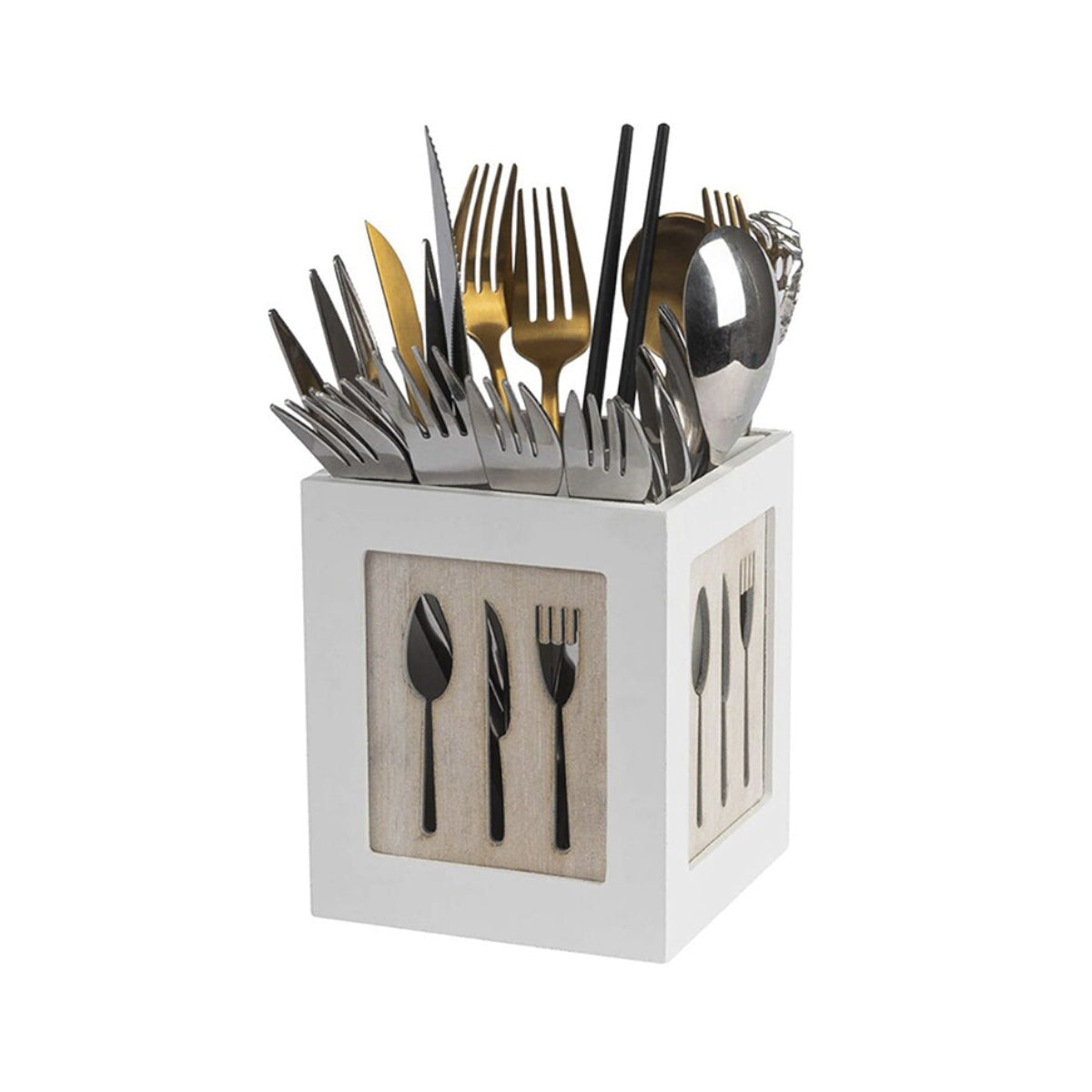 Creative Wooden Utensils Holder