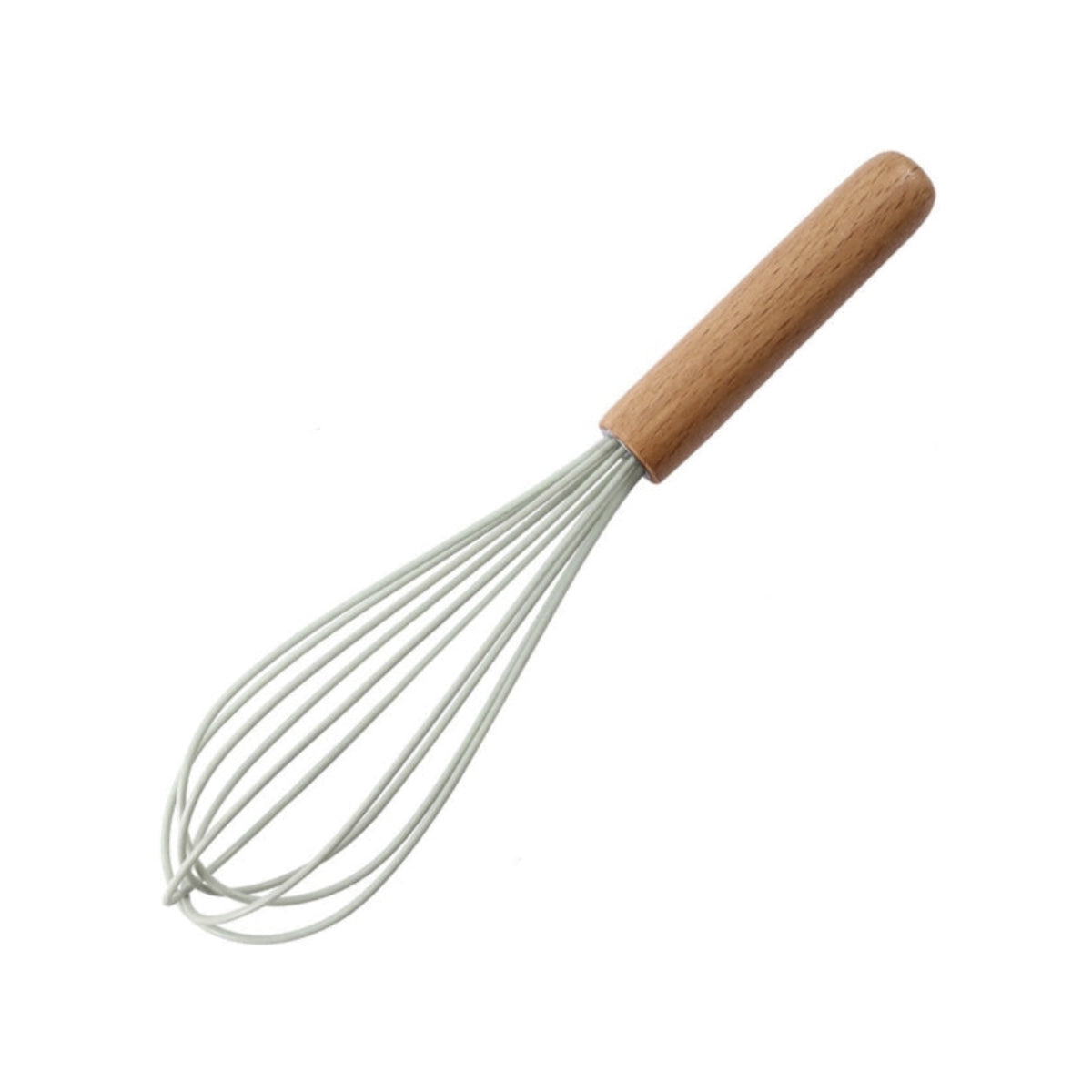 Wooden Handle Silicone Egg Whisk