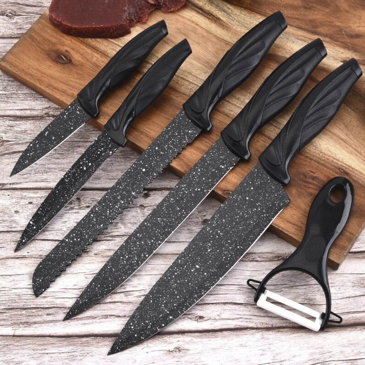 Stainless Steel Kitchen 6 Piece Knife Set