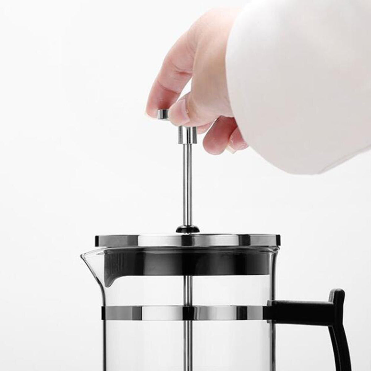 Glass Stainless Steel French Press