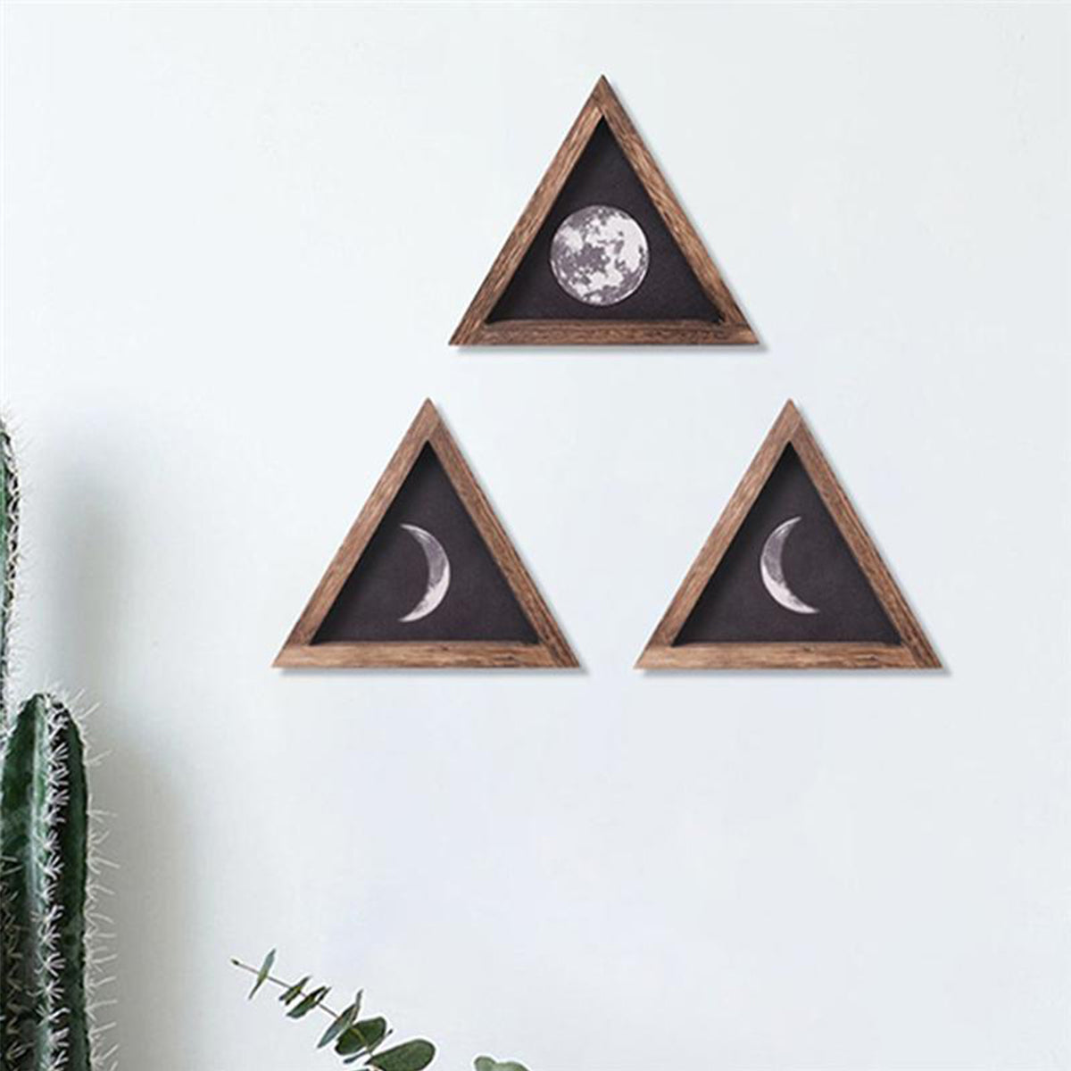 Triangle Moon Phases Frame 3pcs
