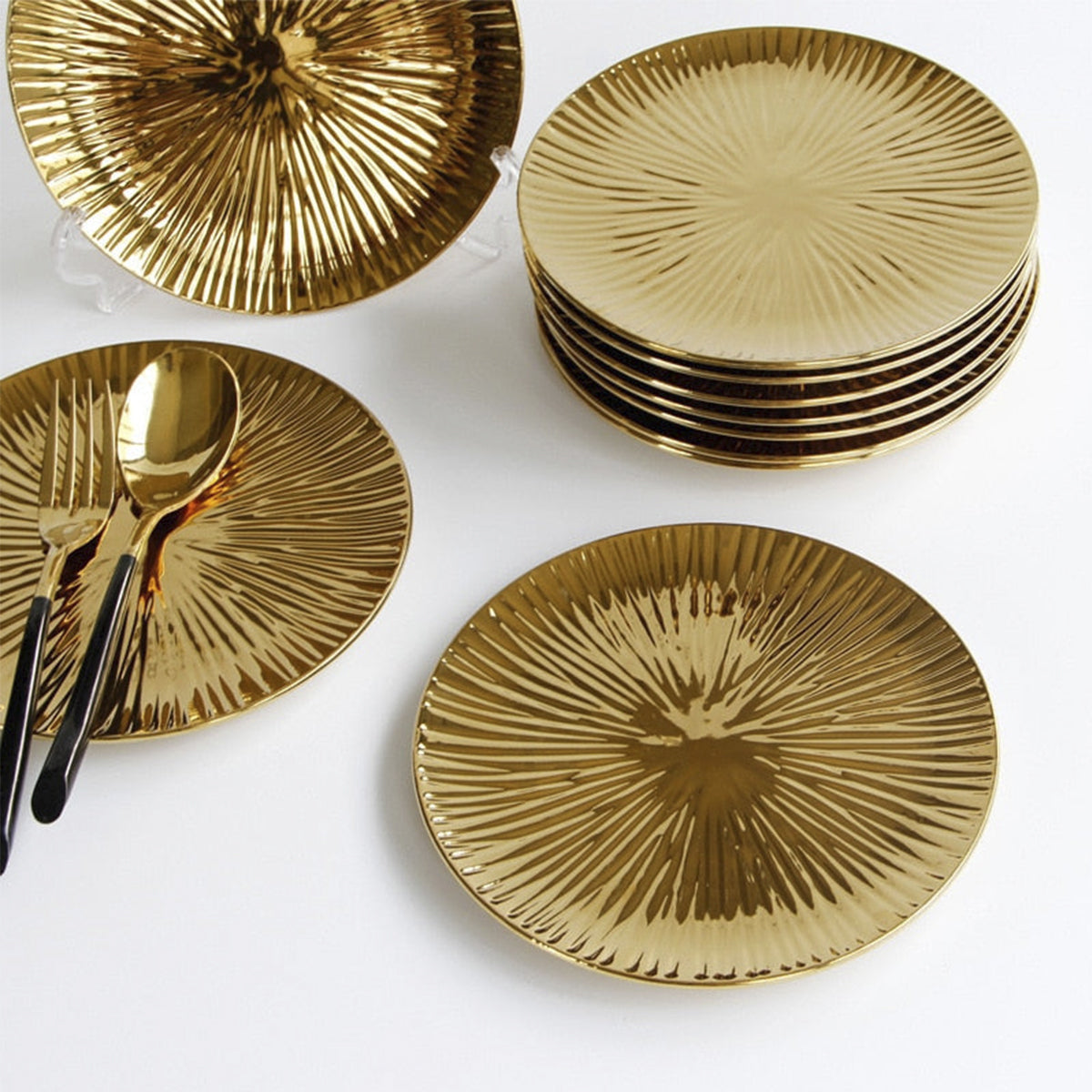 Embossed Plated Dessert Plate