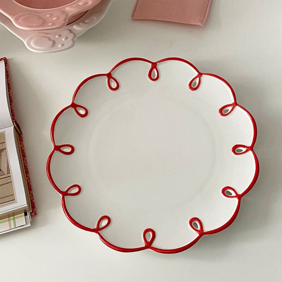 Retro Ceramic Dessert Plate