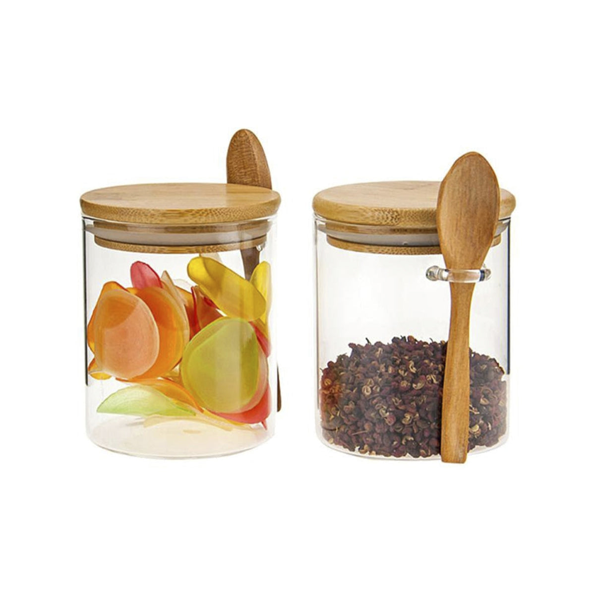 Spices Cellar With Wooden Spoon