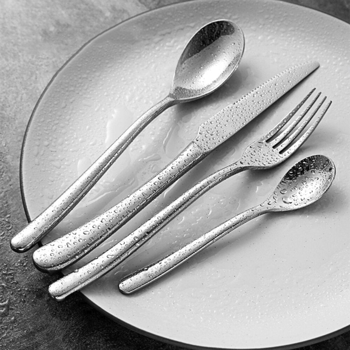 Polished Stainless Steel Flatware Set