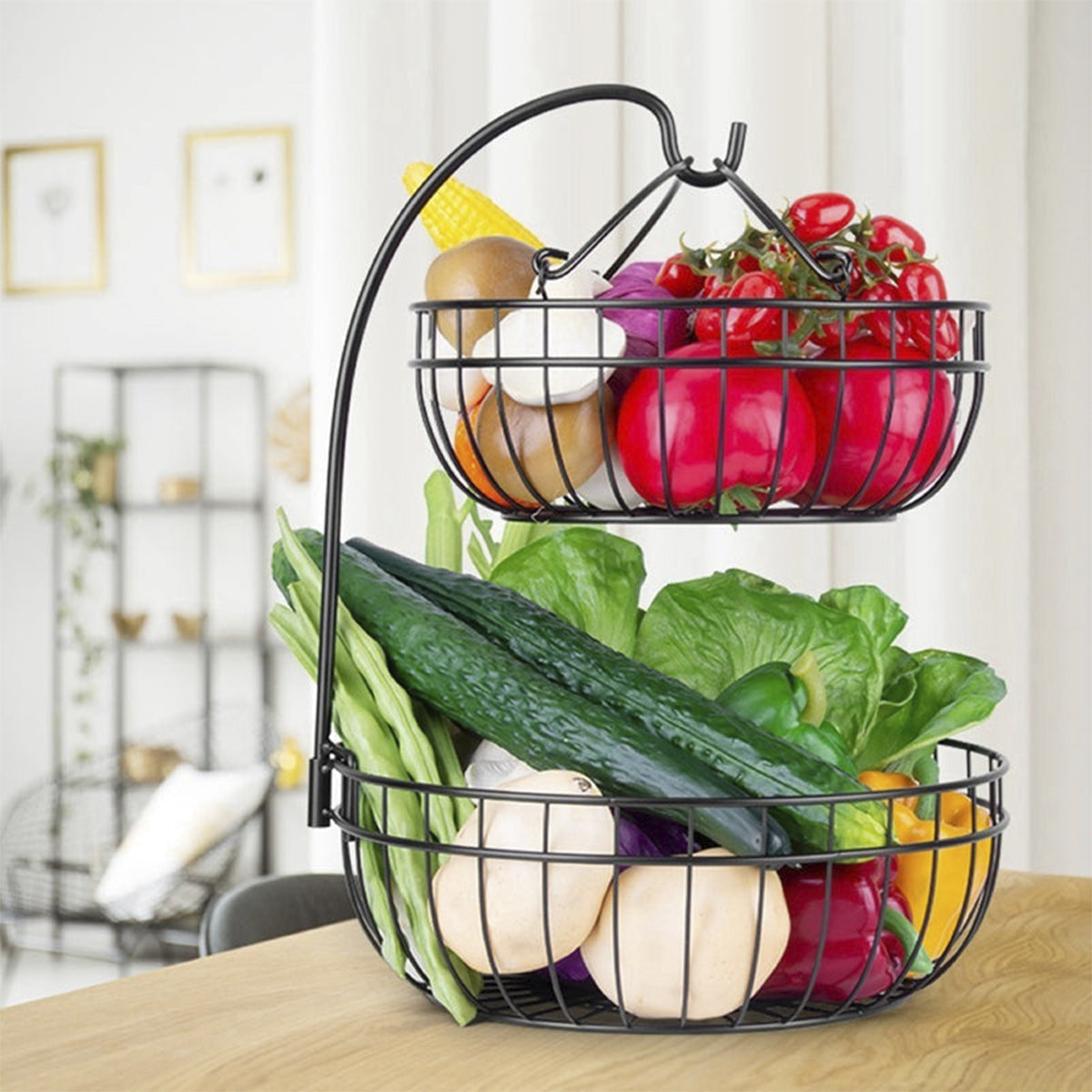 Fruit Basket With Banana Rack