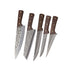 Hand-forged 5pcs Boning Knives Set