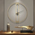 Large Golden Wall Clock