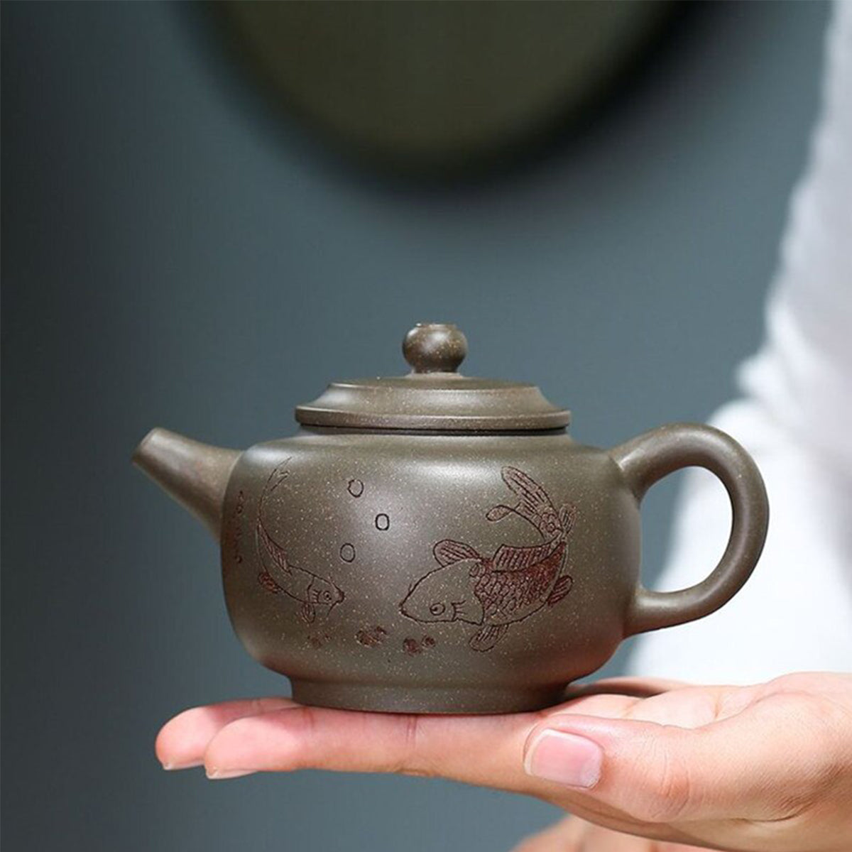 Handmade Purple Clay Teapot
