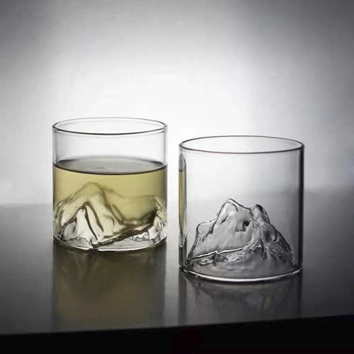 Creative Mountain Whiskey Glass