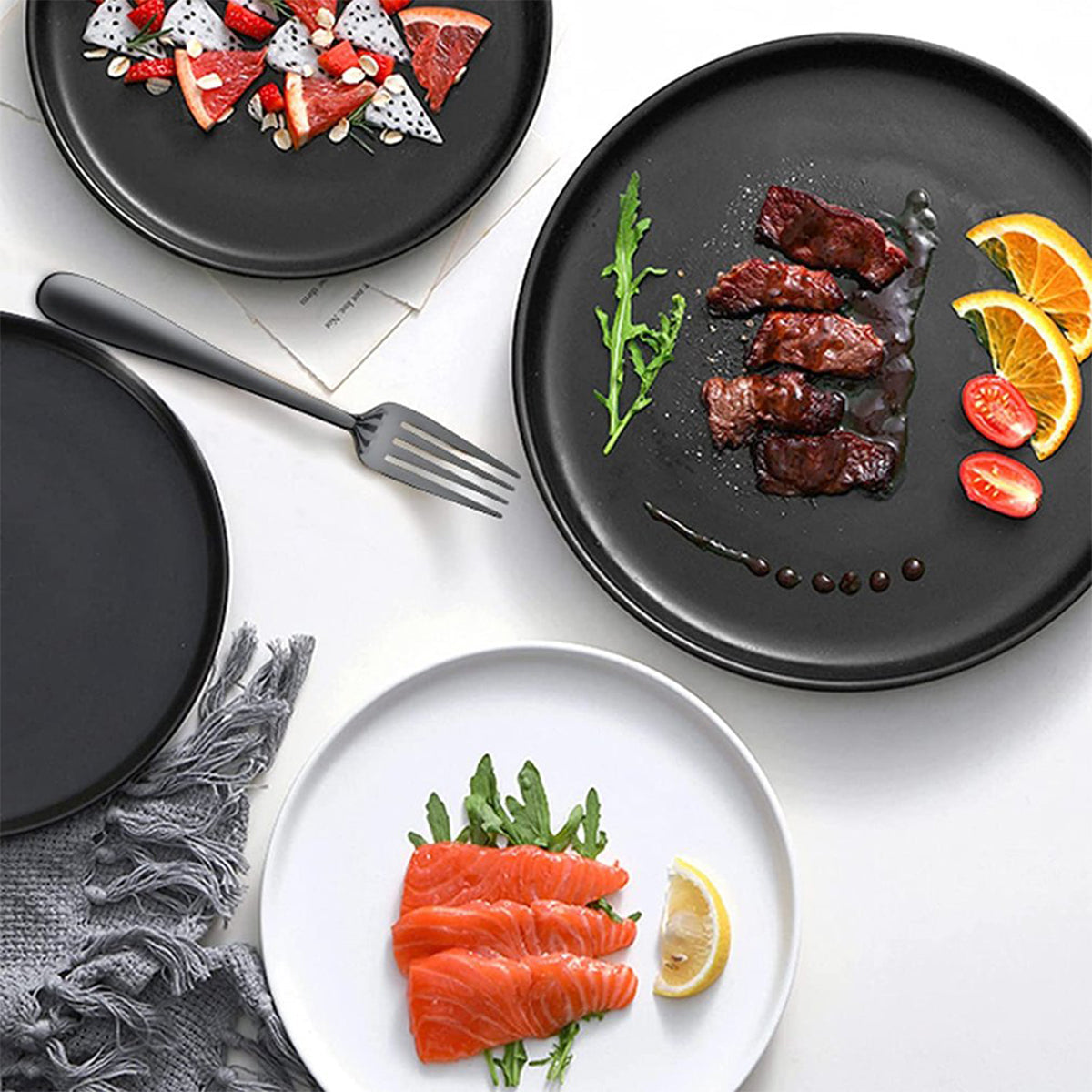 Black Cutlery Set