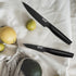 Black Coated Knife Set with Hollow Handle