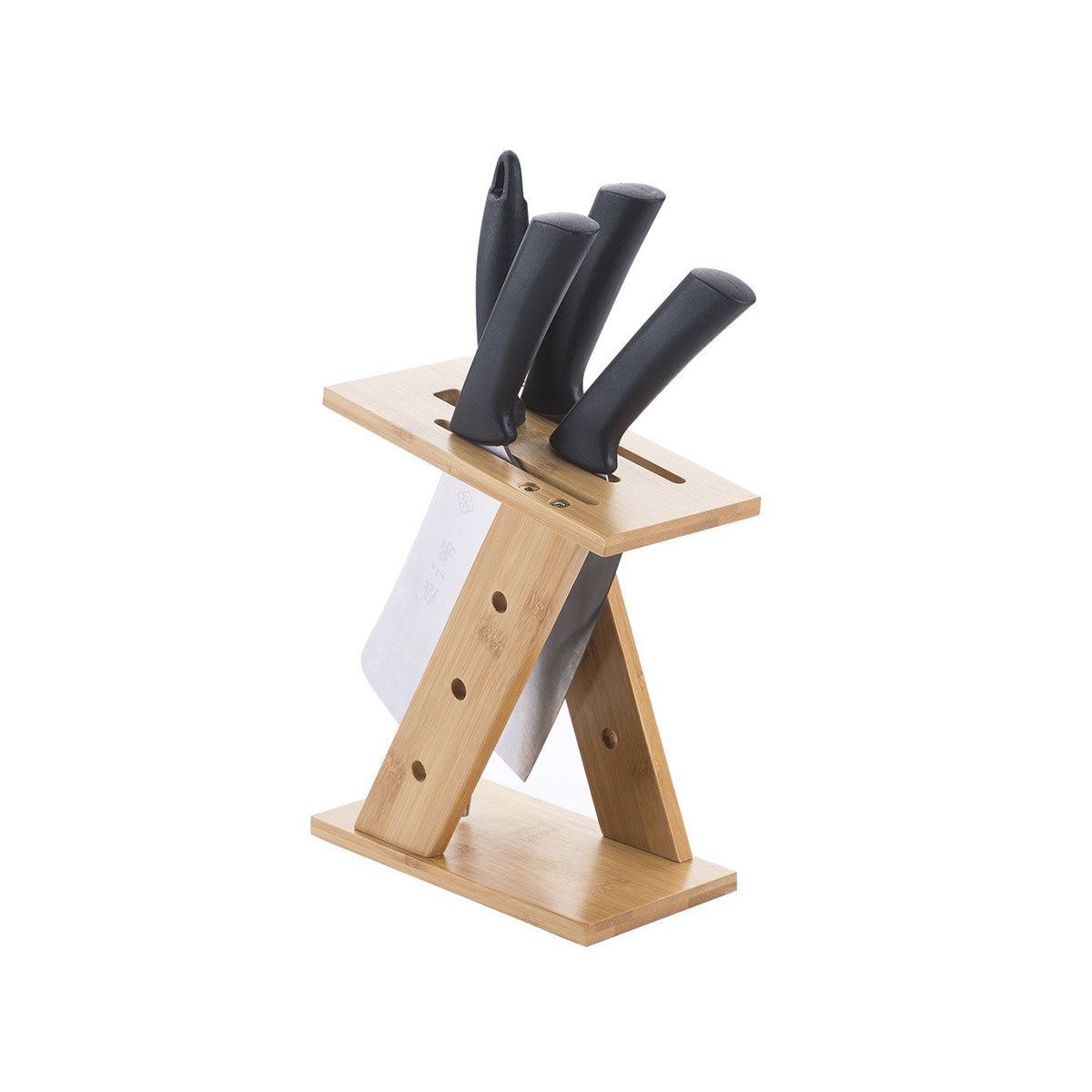 Bamboo Organizer For Knives
