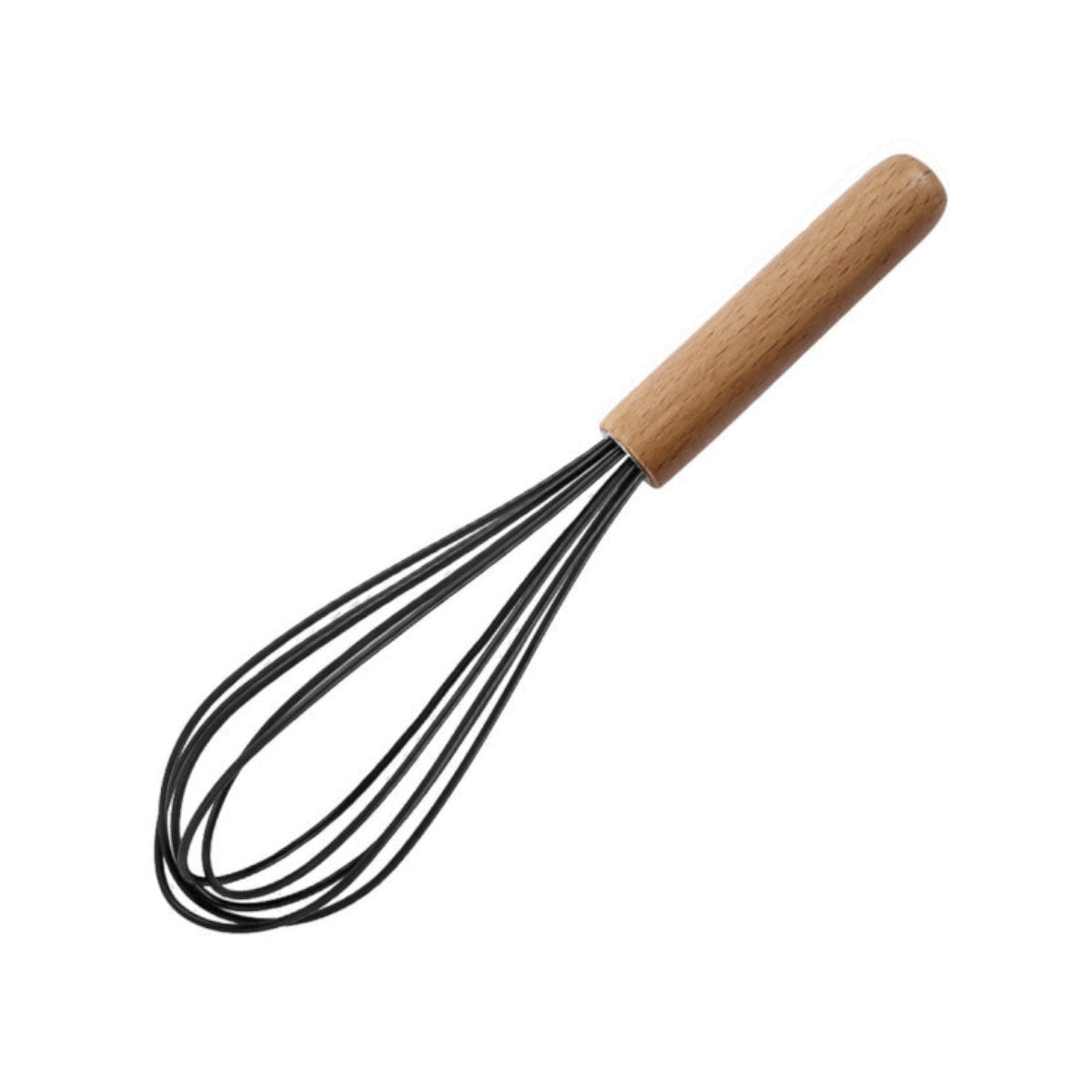 Wooden Handle Silicone Egg Whisk