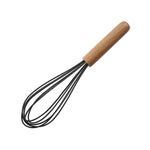 Wooden Handle Silicone Egg Whisk