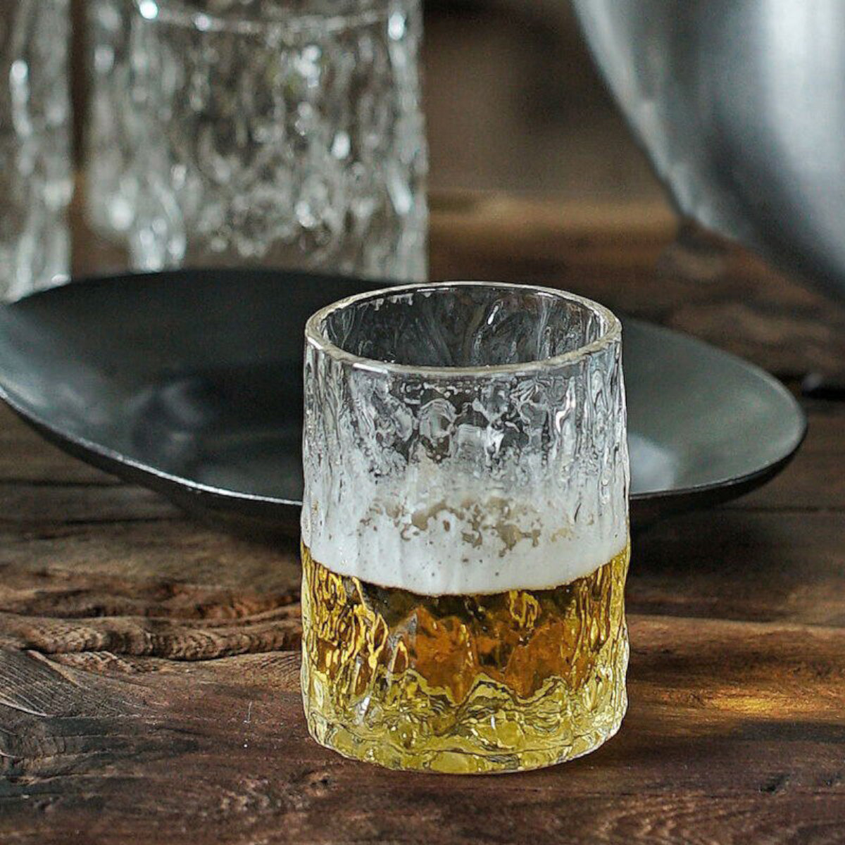 Transparent Glass Whiskey Tumbler