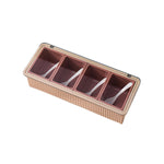 Plastic 4-Spices Cellar With Spoons