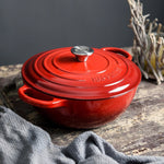 Enameled Ceramic Cast Iron Pot