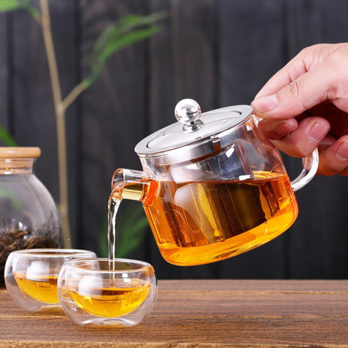 Heat Resistant Glass Teapot