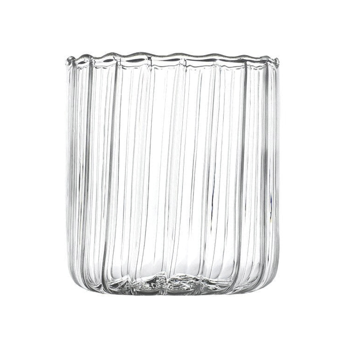 Vertical Stripes Whiskey Glass