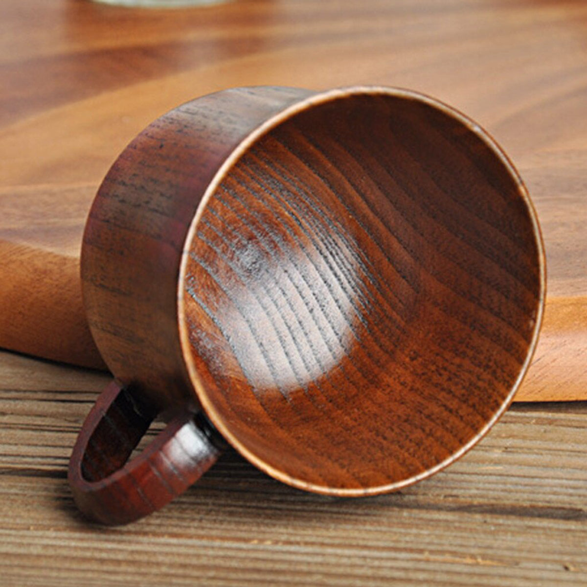 Solid Wood Tea Cup