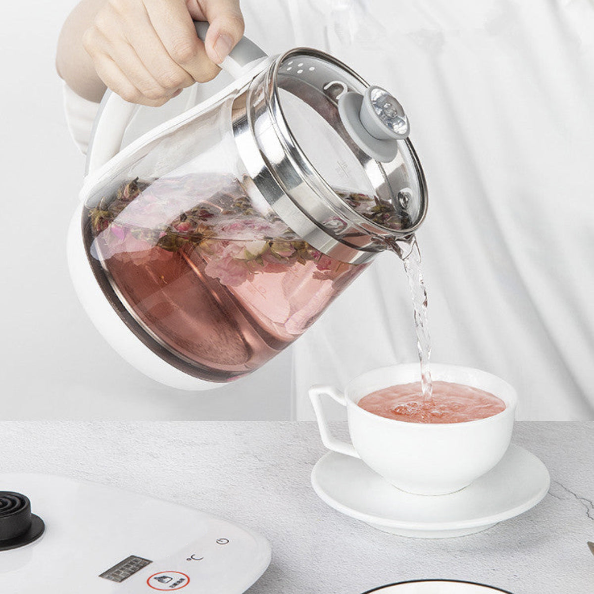 Automatic Electric Glass Tea Kettle