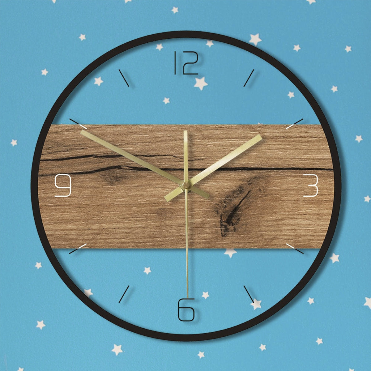 Old Wood Texture Acrylic Wall Clock