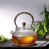 Classic Glass Teapot With Copper Handle