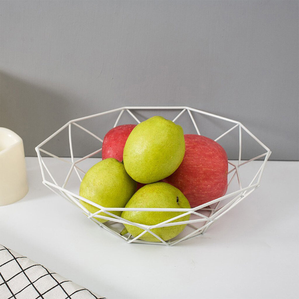 Bowl Style Geometric Fruit Basket