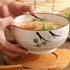 Ceramic Noodle Bowl With Spoon