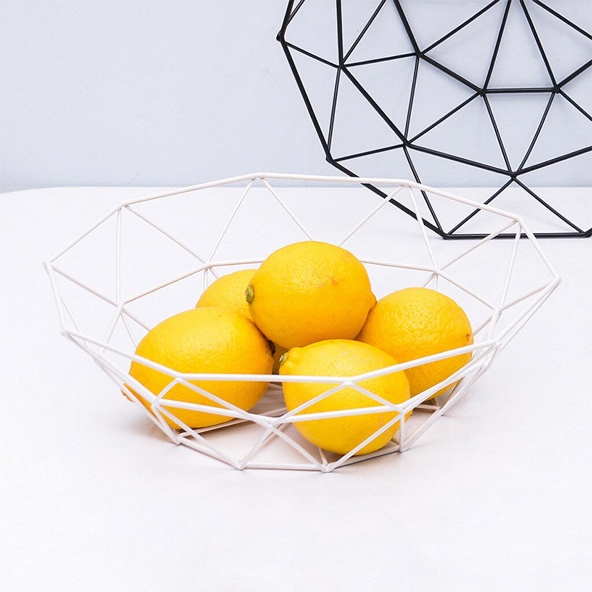 Bowl Style Geometric Fruit Basket
