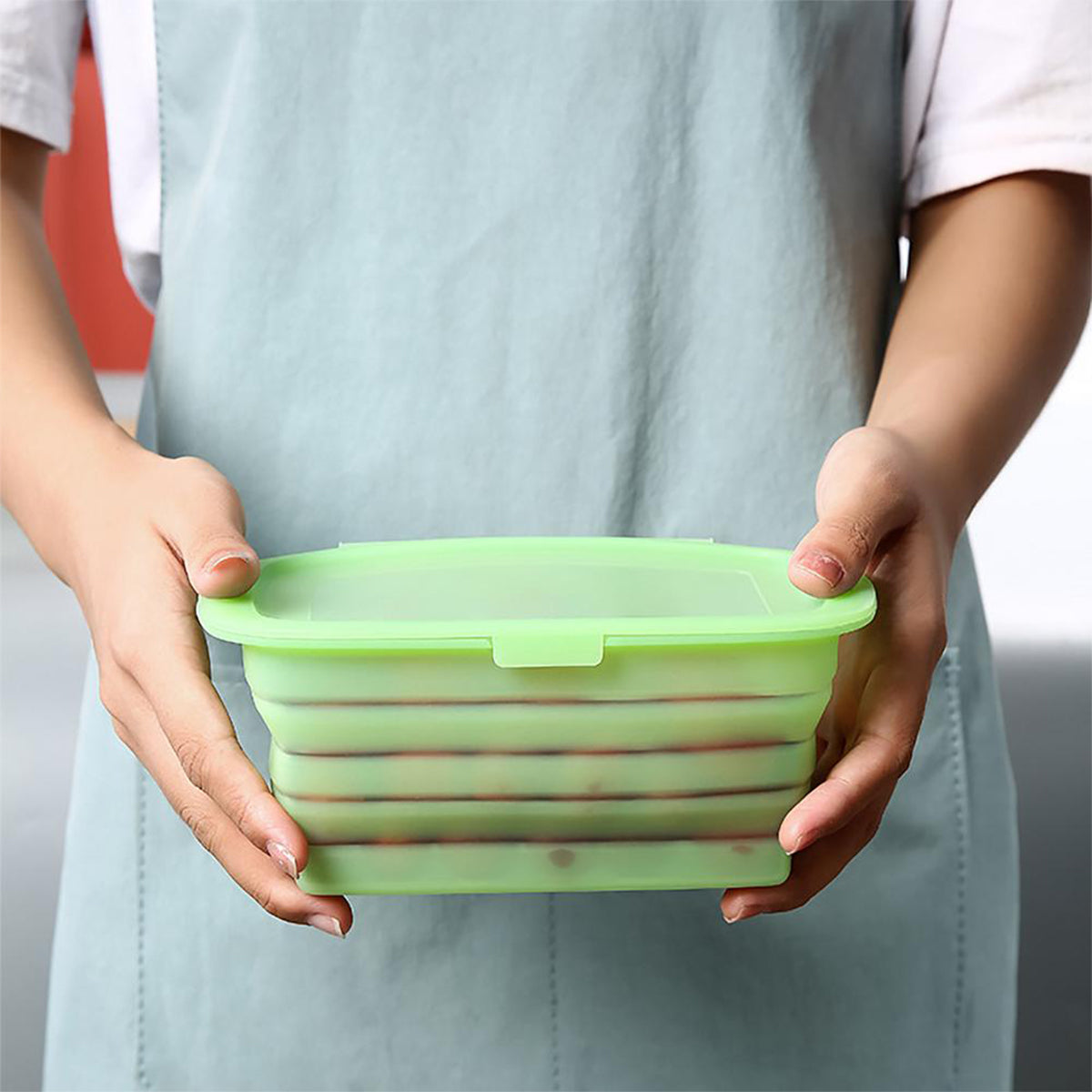 Foldable Silicone Lunch Container